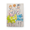 Bright Ballet Dancers Hardcover Journal — Bright Waiting-to-Dance Matte Notebook
