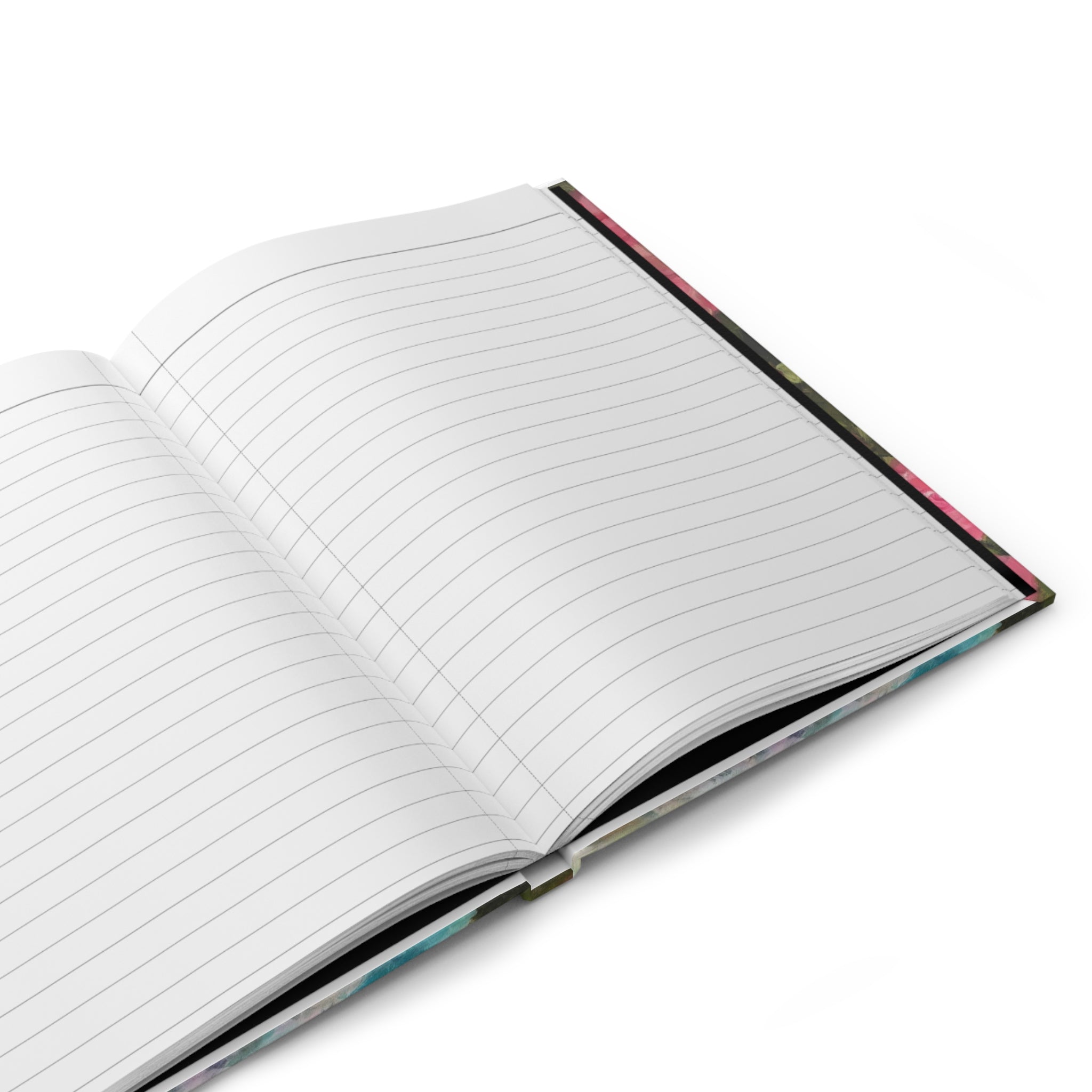 Waiting in the Rose Garden Hardcover Journal —  Art Notebook