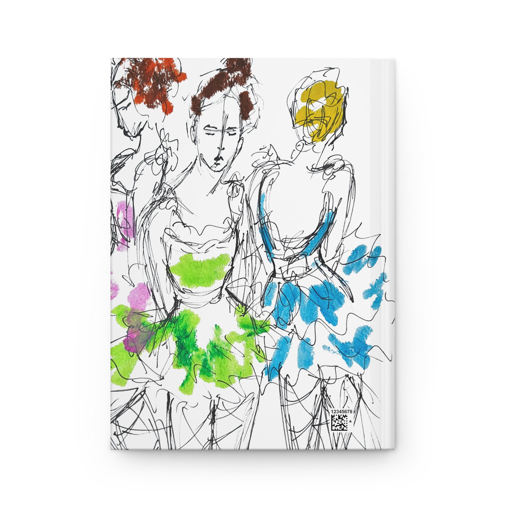 Ballet Sketch Hardcover Journal — Colorful Ballerina Art Notebook