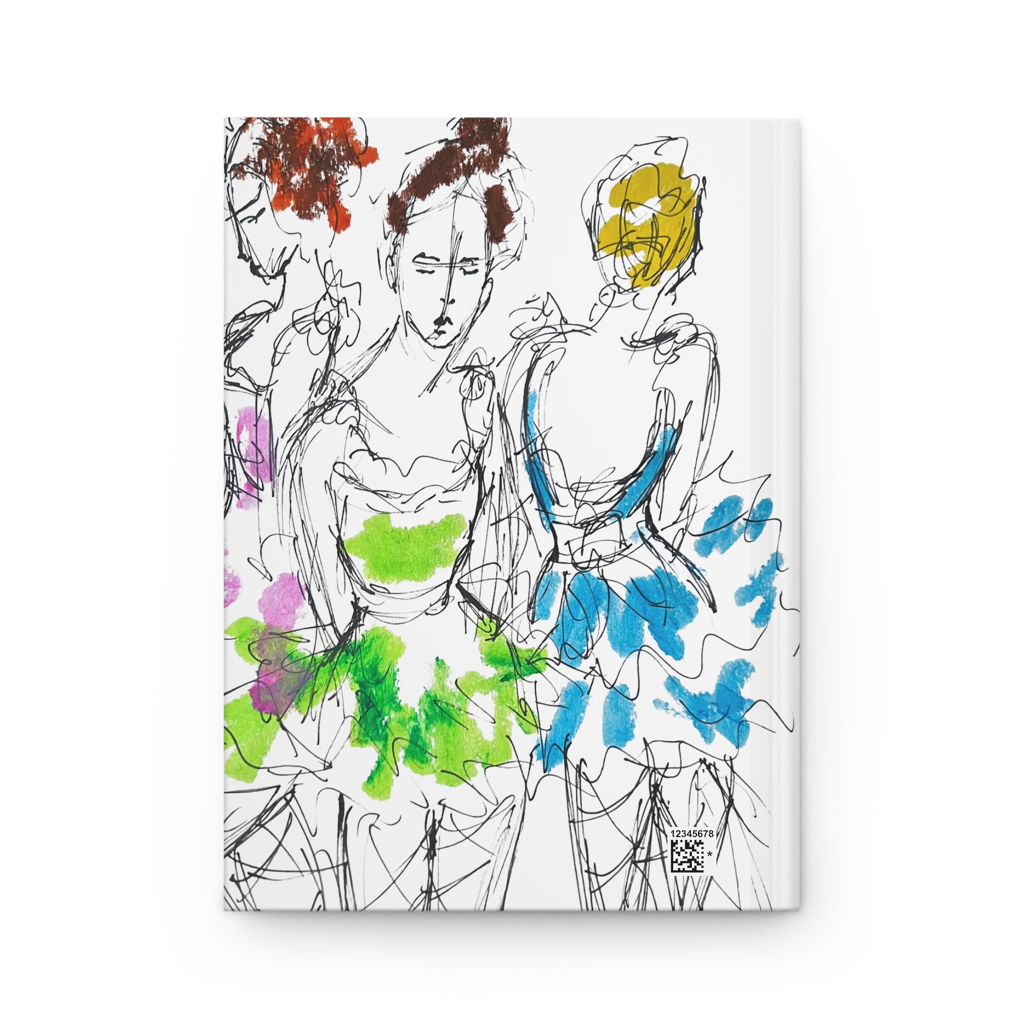 Ballet Sketch Hardcover Journal — Colorful Ballerina Art Notebook