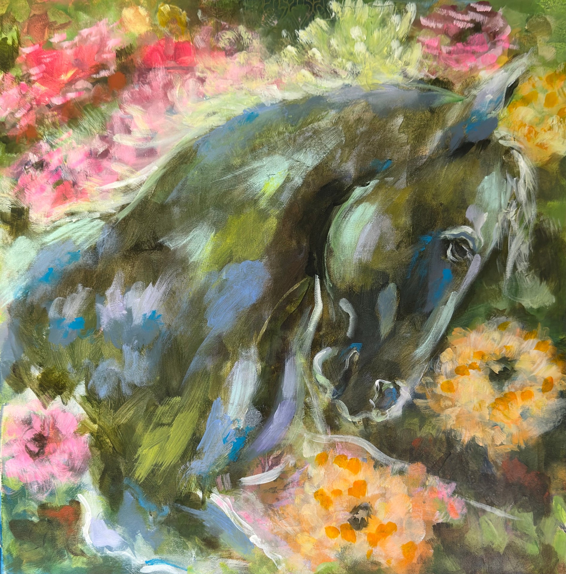 From the Blooms 24 x 24 Framed Art Print
