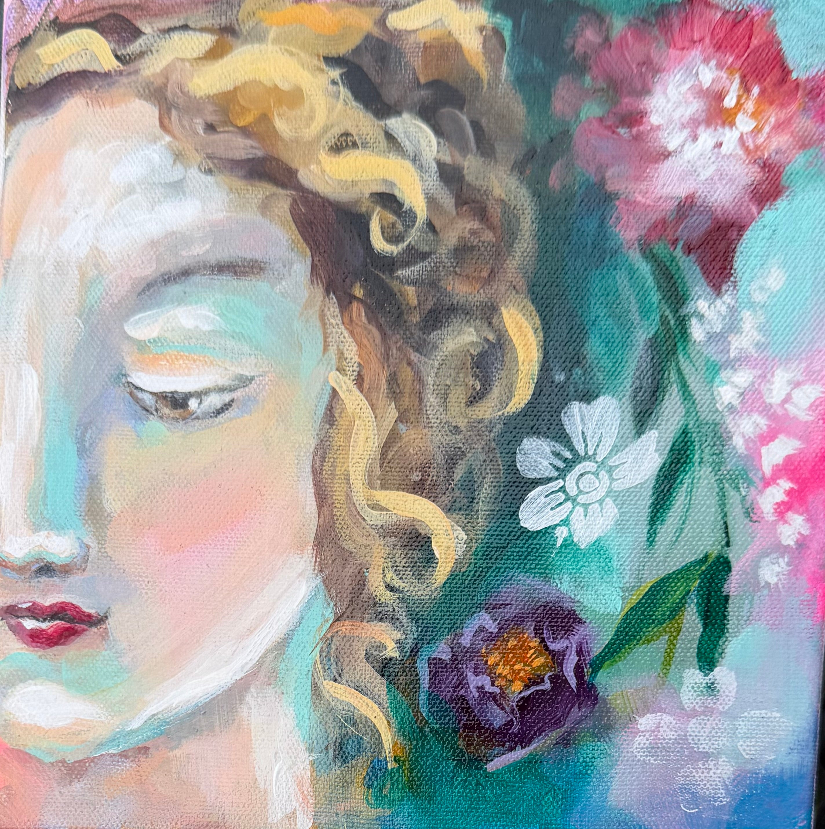 Venus in Bloom 8 x 8 Framed Art Print