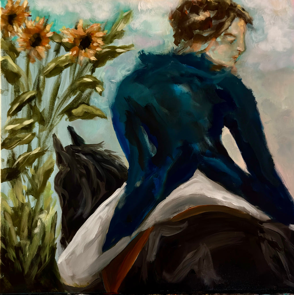 "Sunflower Pasture" 24 x24 Original Artwork