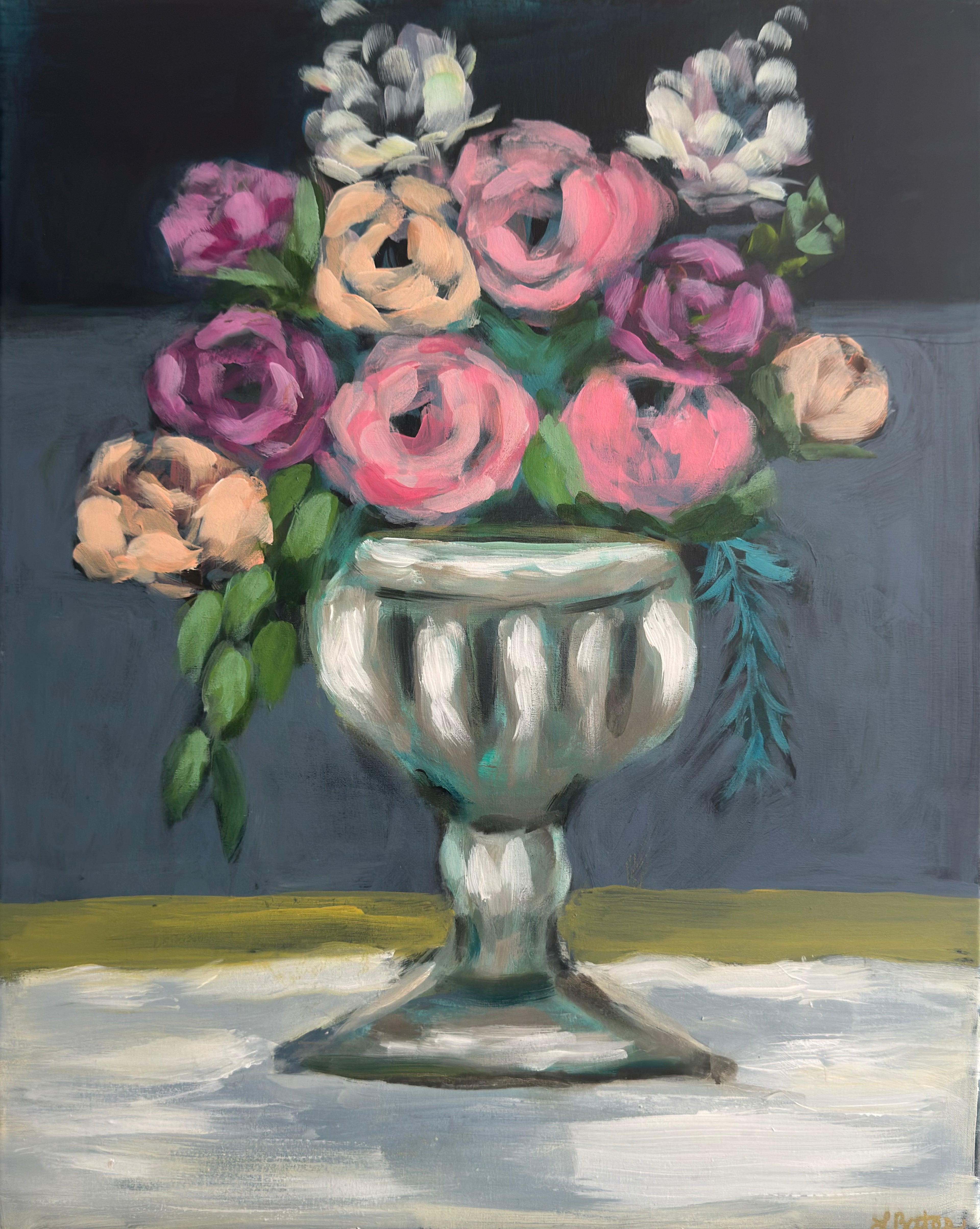 "French Floral" 16 x 20 Original Artwork