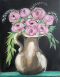 "Midnight Peonies" 16 x 24 Original Artwork