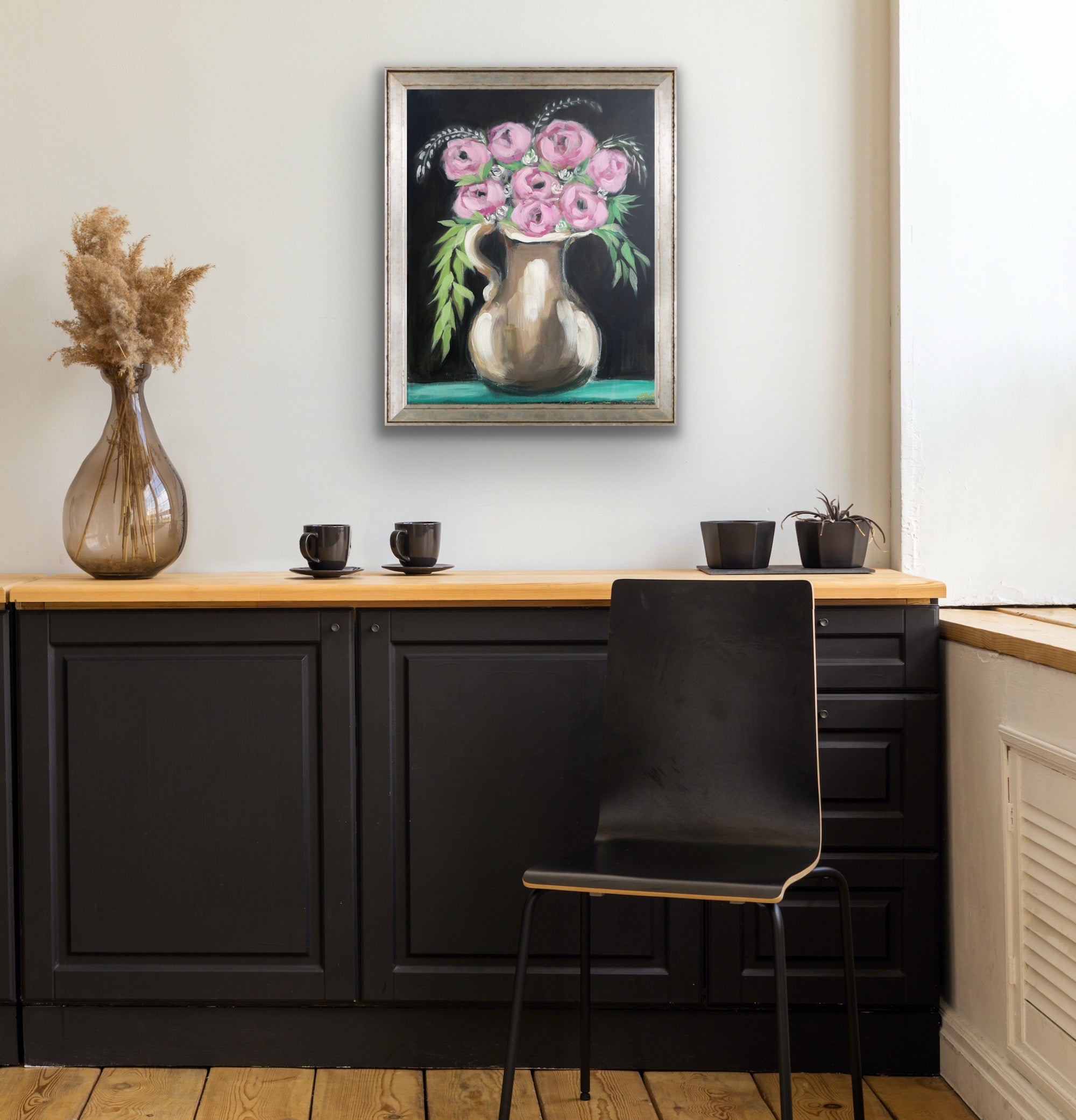 "Midnight Peonies" 16 x 24 Original Artwork