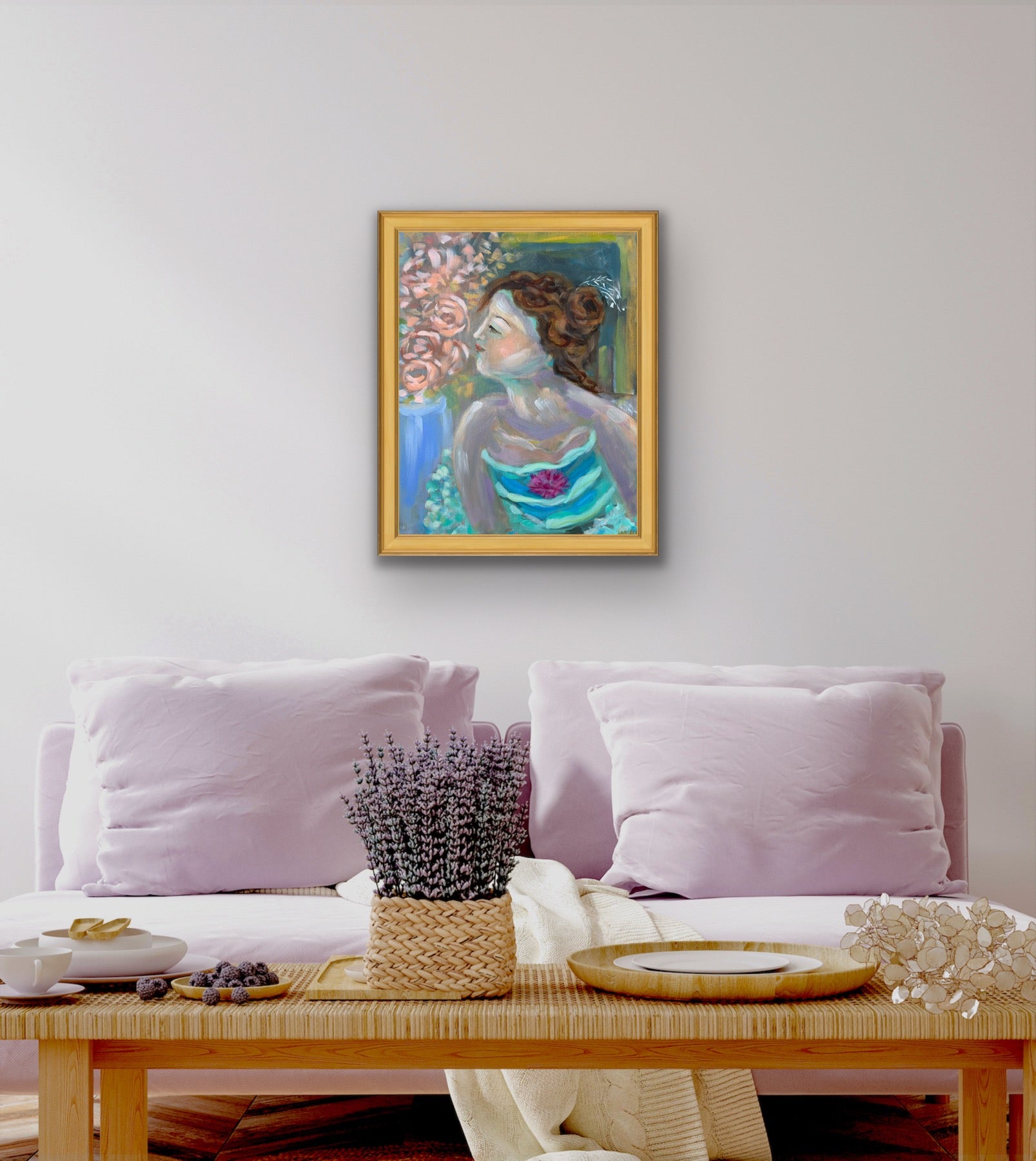 "Dancer in Teal" 16 x 20 Original Artwork